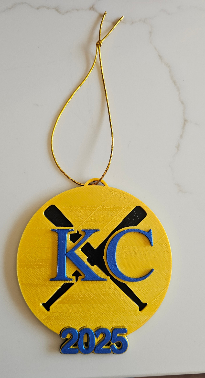 3D Print Royals Kc Baseball Kansas City Ornament by Baha Ranch Western Wear - product image 3