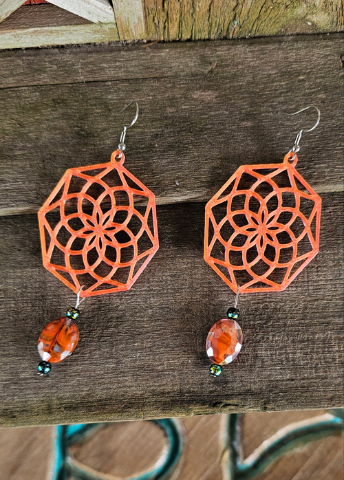 3D Print Boho Earrings Made in America by Baha Ranch Western Wear