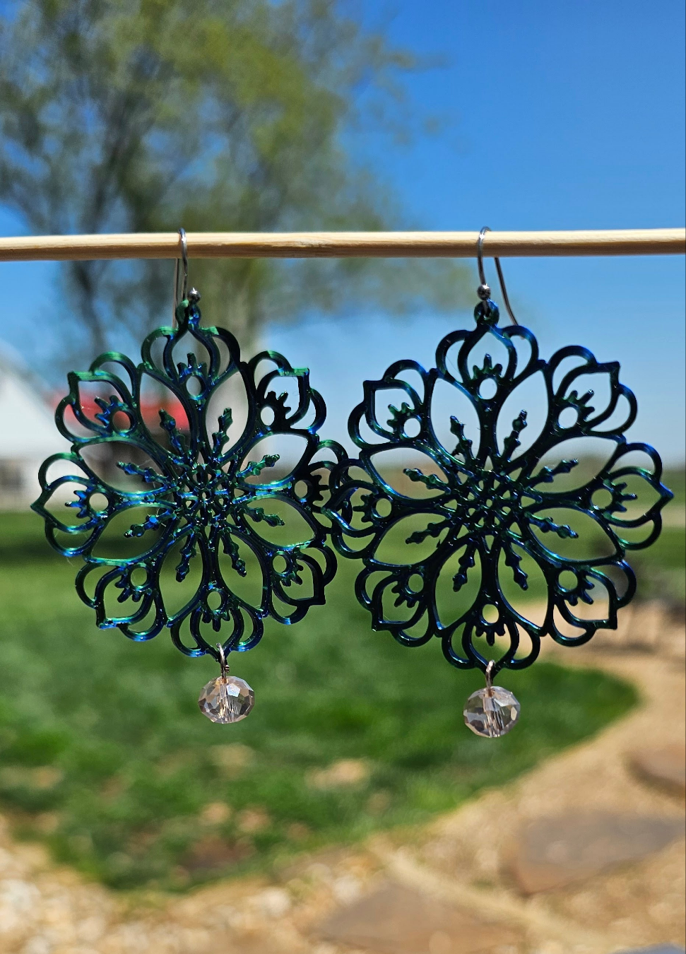 3D Print Boho Earrings Made in America by Baha Ranch Western Wear