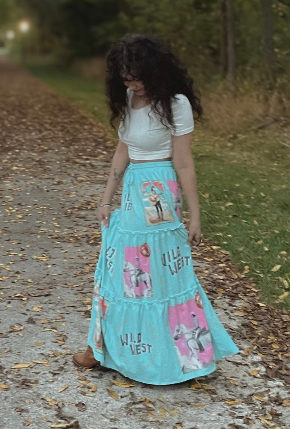 Baha Ranch Retro Pop Western Prairie Maxi Skirt by Baha Ranch Western Wear - product image 2