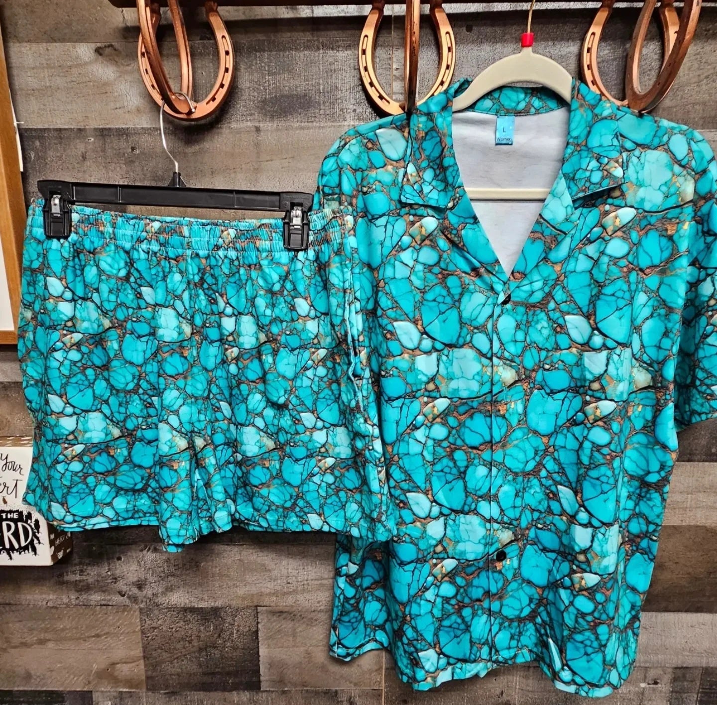 Baha Ranch All Turquoise Women's Pajama Set by Baha Ranch Western Wear