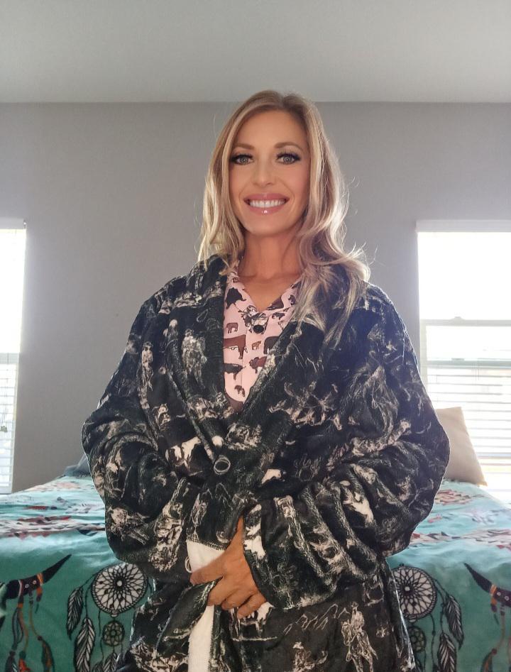 Baha Ranch Ranch Life Women's Western Bath Robe by Baha Ranch Western Wear - product image 7