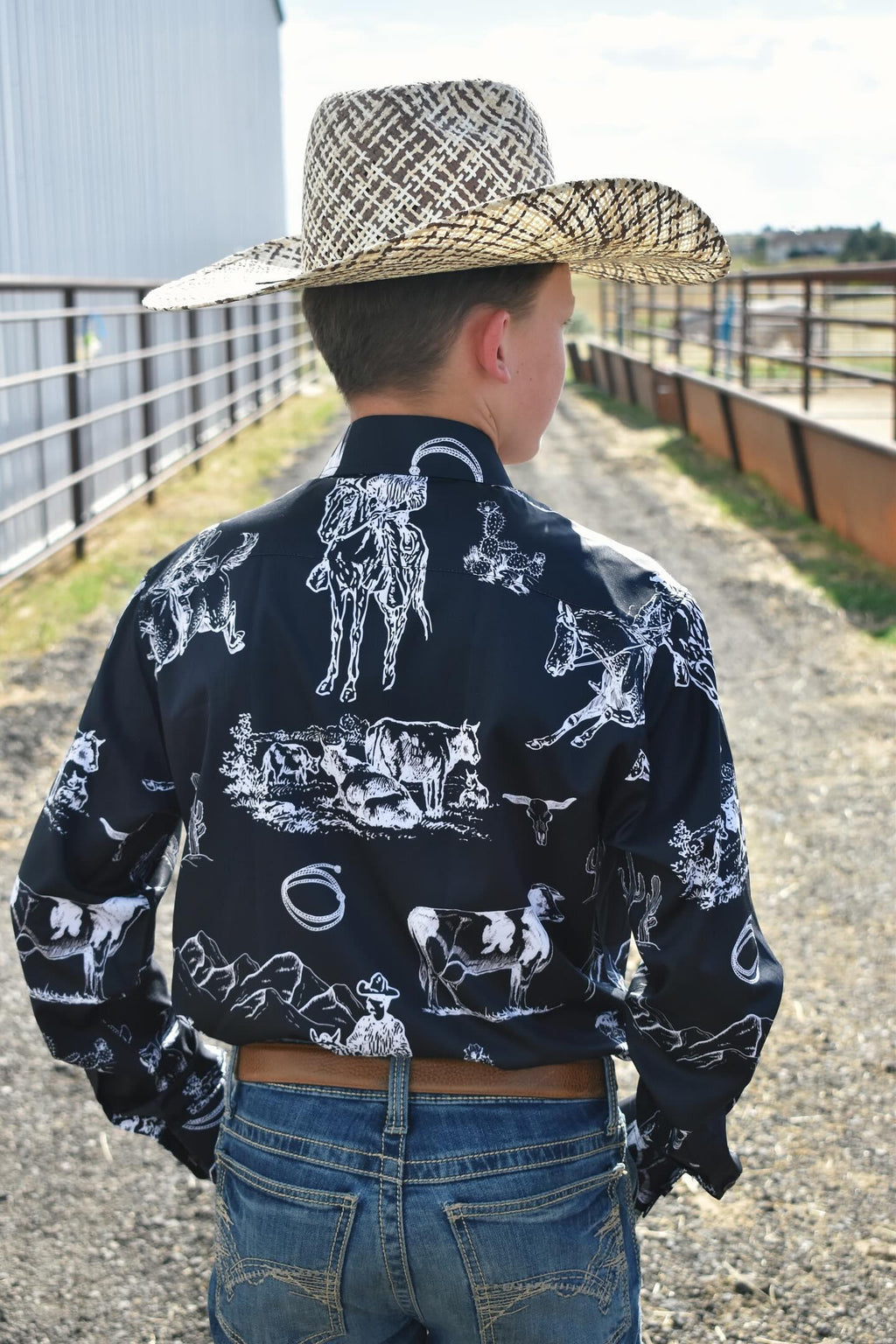Baha Ranch Ranch Life Unisex Western Button Up Shirt by Baha Ranch Western Wear