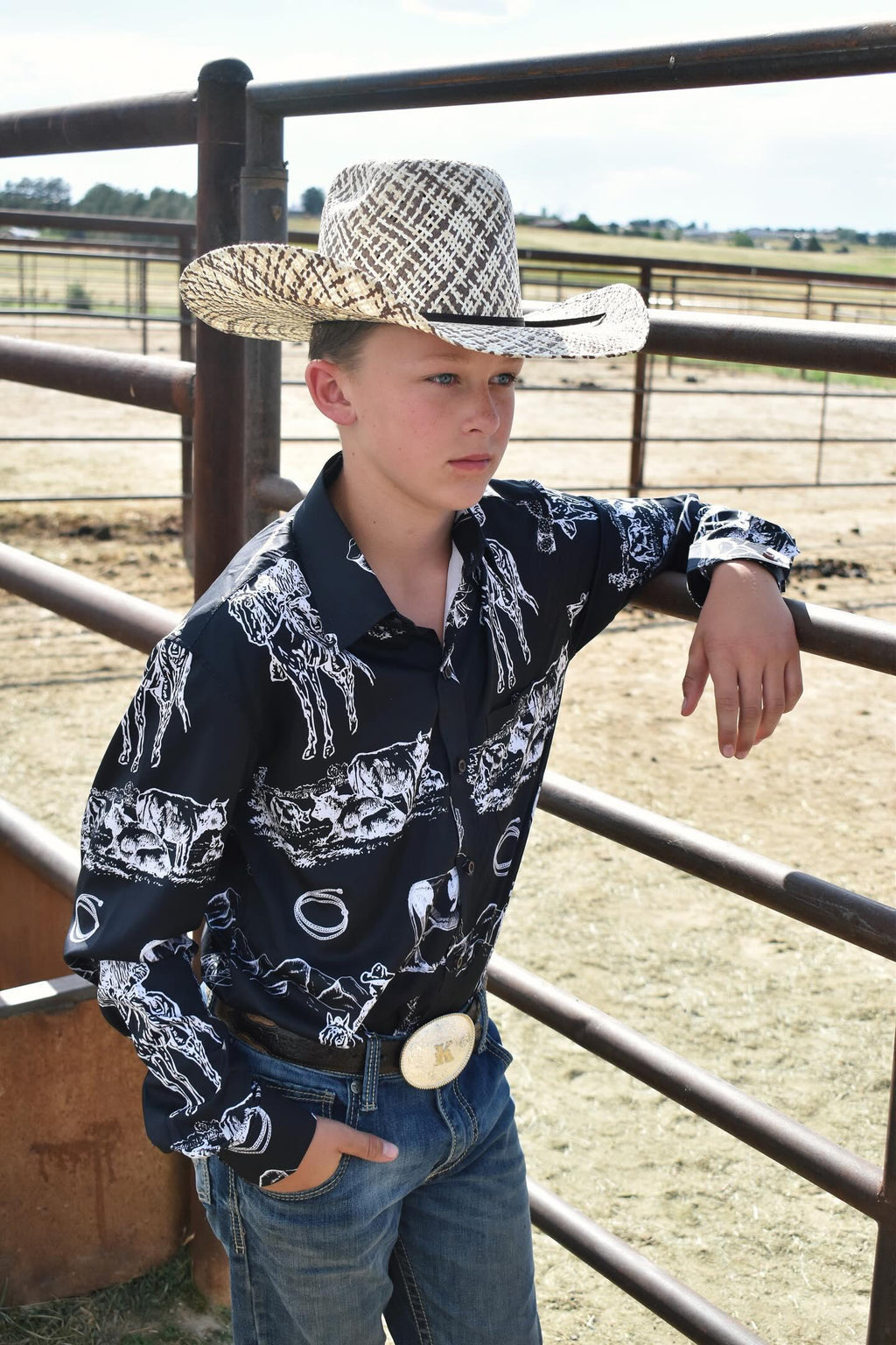 Baha Ranch Ranch Life Unisex Western Button Up Shirt by Baha Ranch Western Wear - product image 2