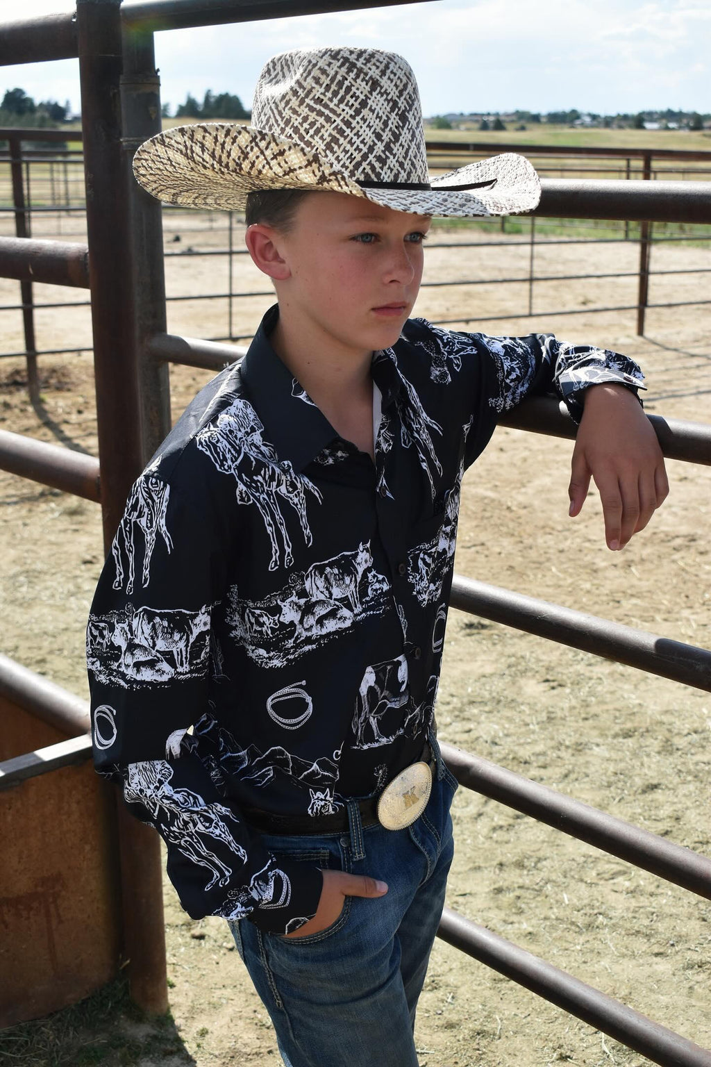 Baha Ranch Ranch Life Unisex Western Button Up Shirt by Baha Ranch Western Wear - product image 3