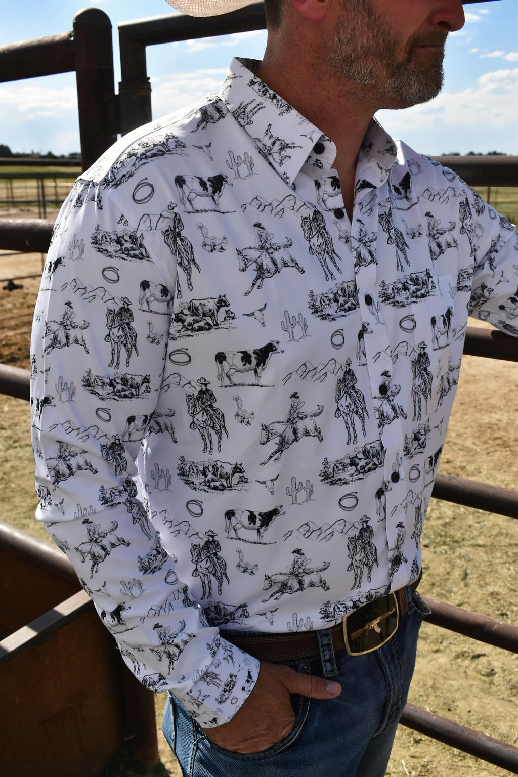 Baha Ranch Ranch Life Unisex Western Button Up Shirt by Baha Ranch Western Wear - product image 10
