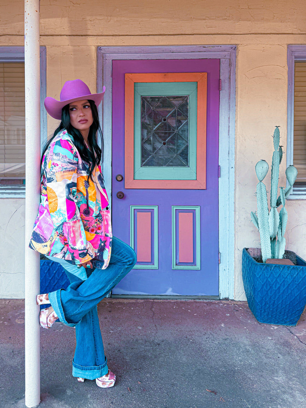Baha Ranch Retro Pop Western Collage Blazer by Baha Ranch Western Wear - product image 14