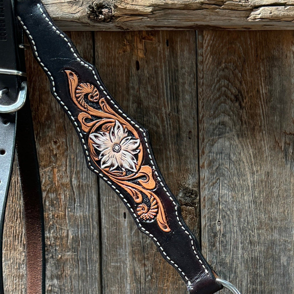 Triple Tone Floral Triangle / Gladiator Breastcollar #56275 — view 2