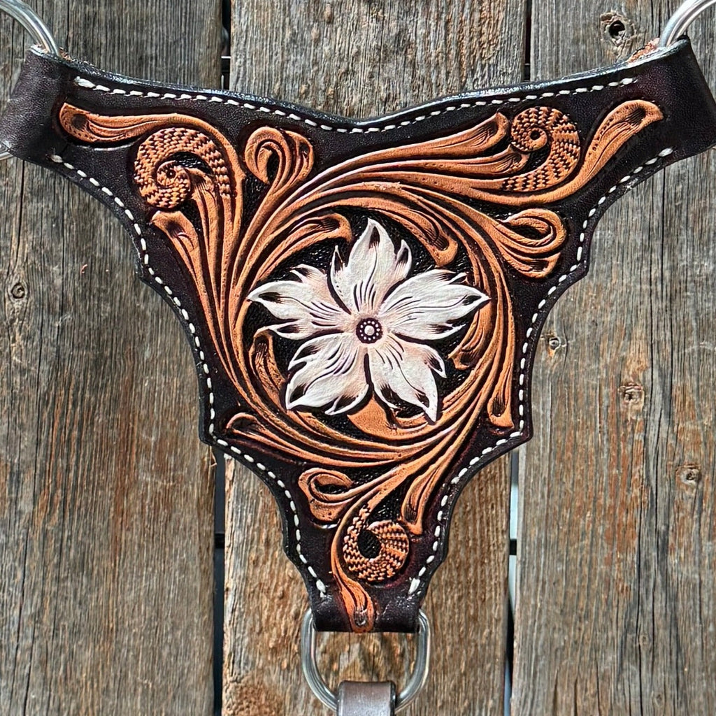Triple Tone Floral Triangle / Gladiator Breastcollar #56275 — view 3
