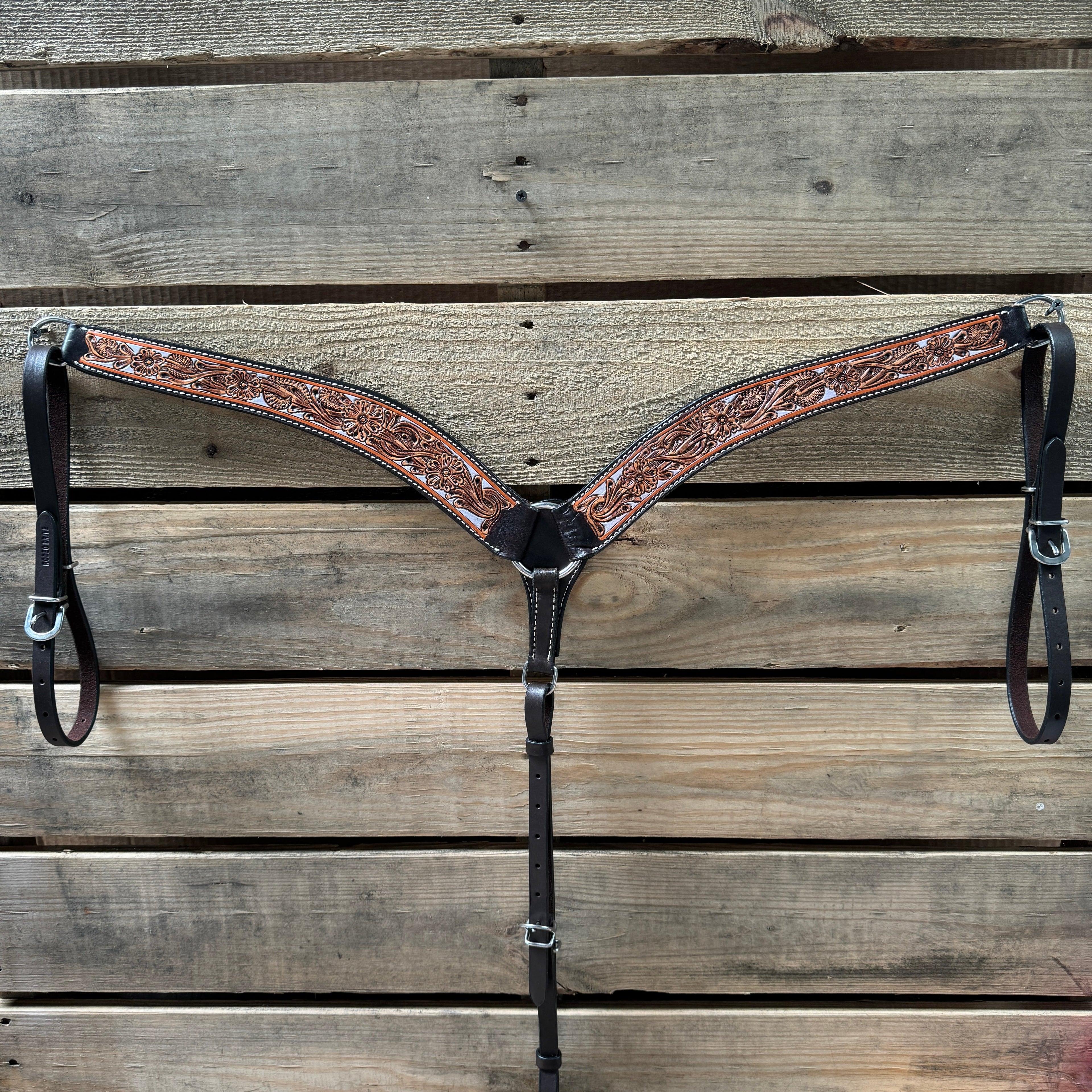 Hand Painted Floral Breastcollar #56277