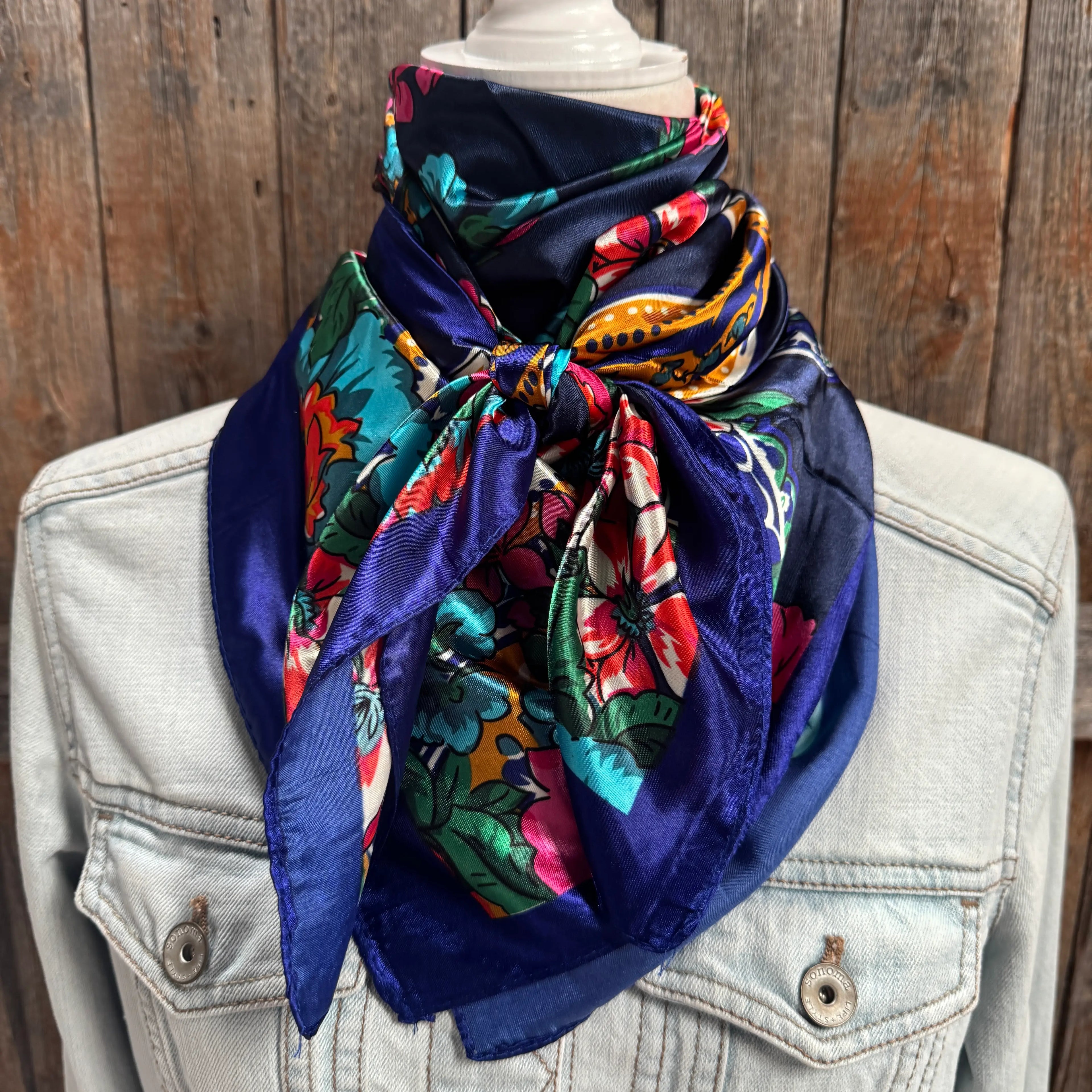 Colorful Paisley Wild Rag - Western Scarf