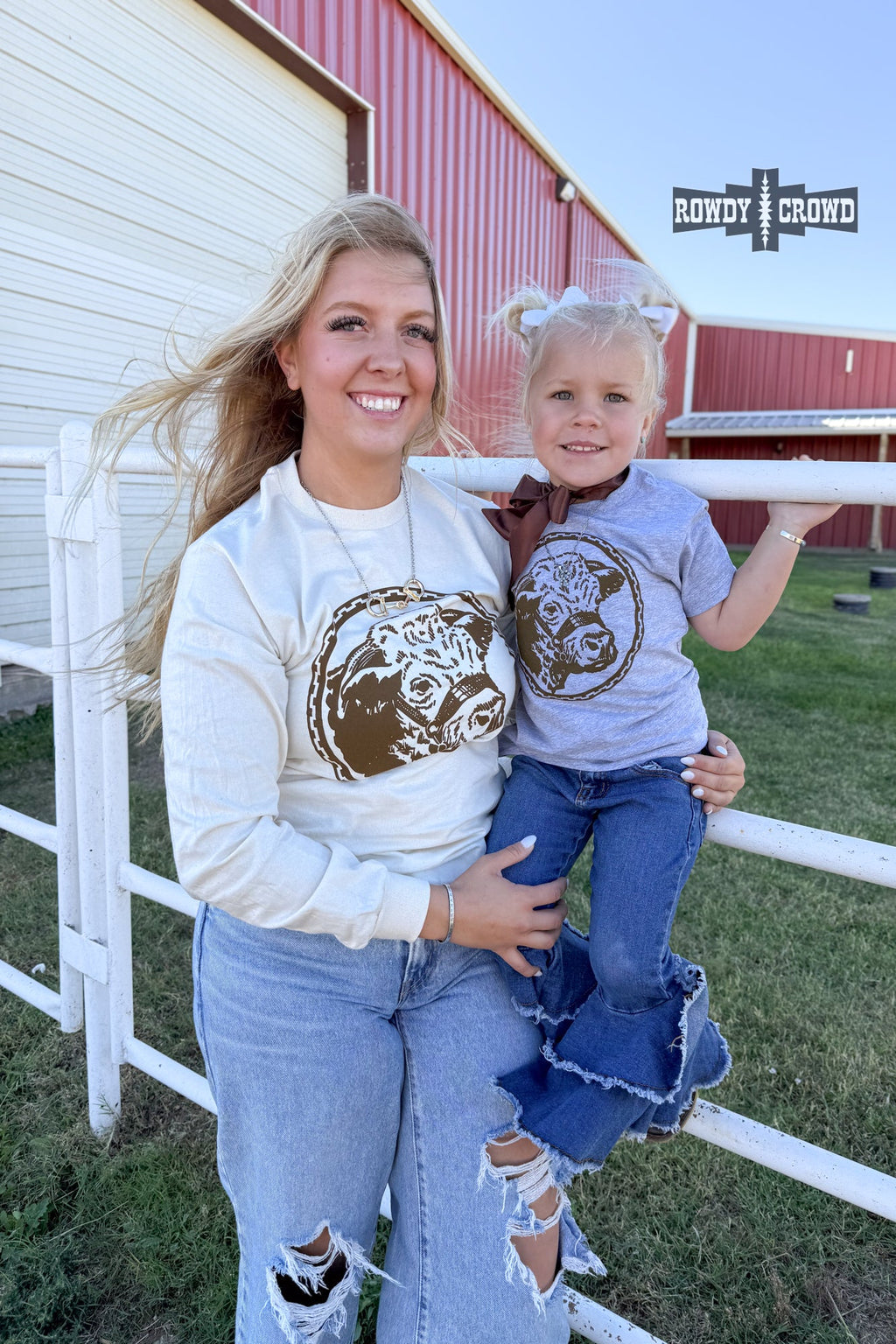 DS KIDS Happy Hereford Tee- BROWN by Rowdy Crowd Clothing - product image 2