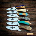Three Crosses Cowboy Skinner Set with Carbon Steel Blades