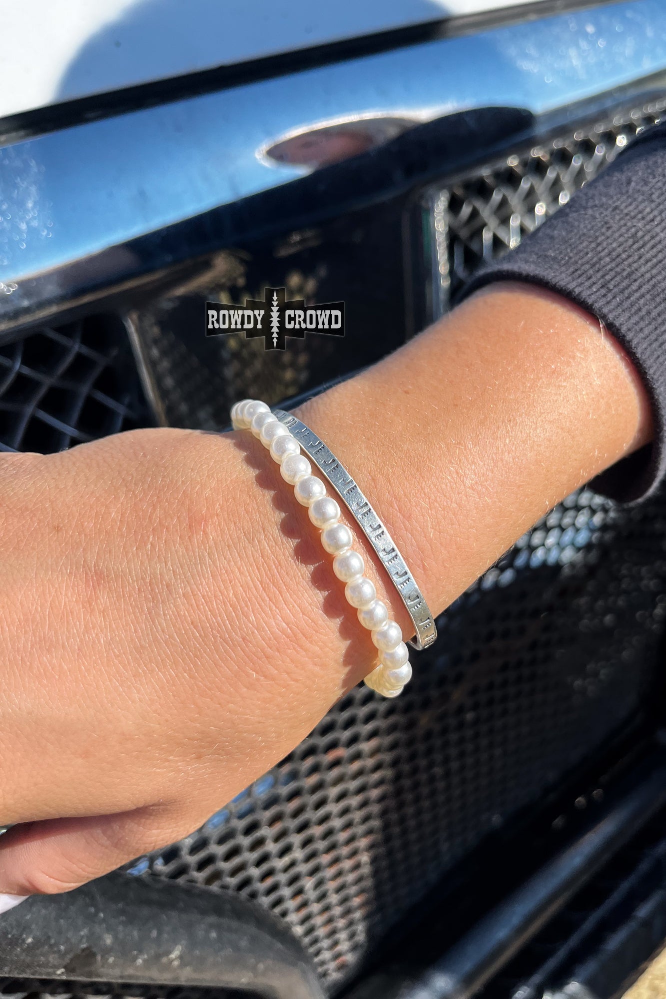 DS Pearly Rodeo Bracelet by Rowdy Crowd Clothing - product image 4