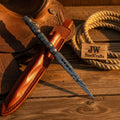 Damascus Steel Marlin Spike with Twin Rigging Holes