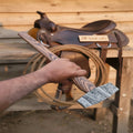 Octagonal Damascus Drilling Hammer with Natural Wood Handle