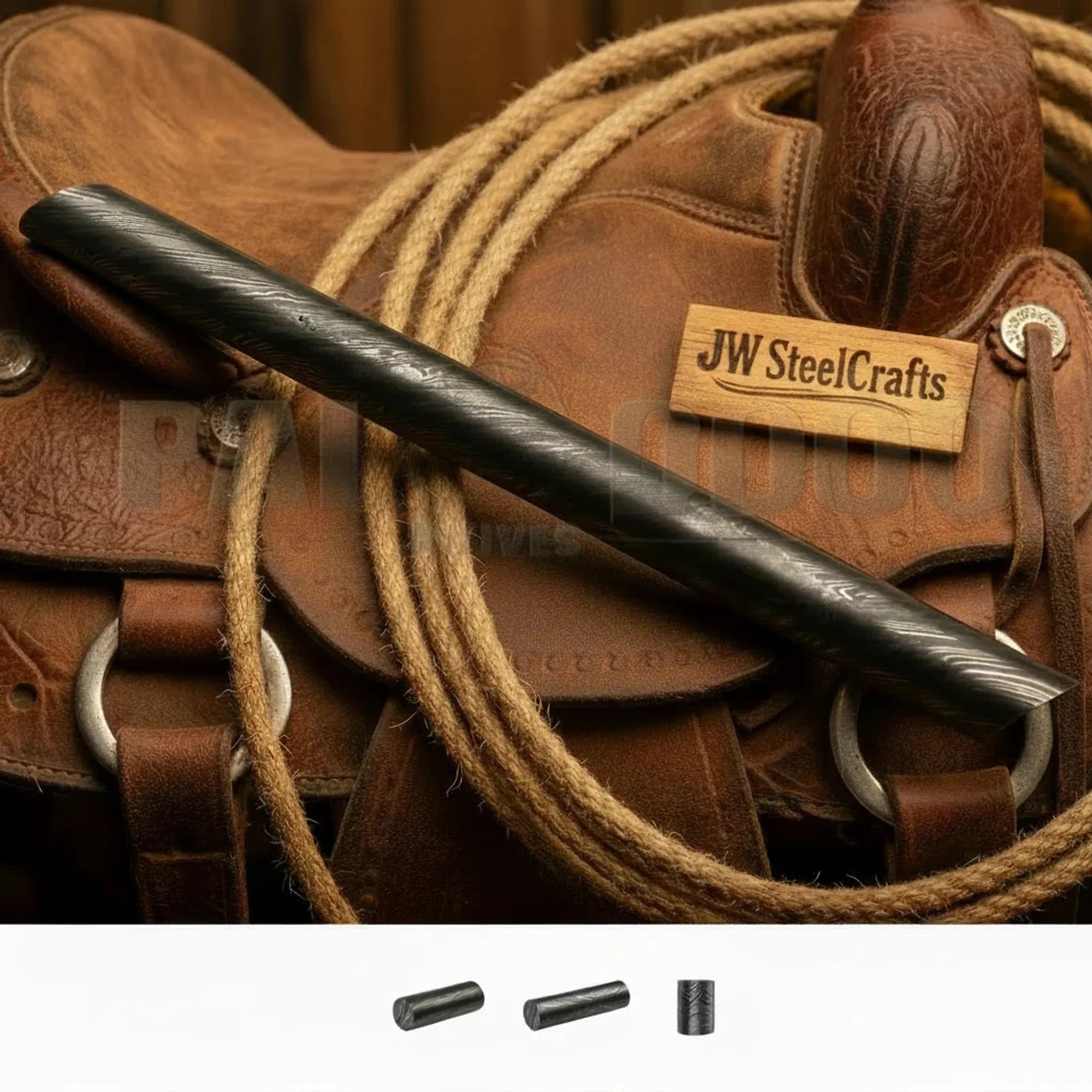 Ranchhand Honing Rod 12" Handmade Sharpening Steel for Knives & Blades