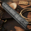 Hand Forged Ranchsteel Damascus Bar 4" 30mm Twist Pattern Rod Knife Making Billet