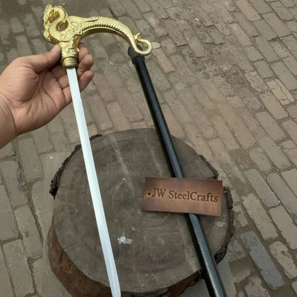 Handmade Pirate Officer Sword with Ornate Dragon Handle