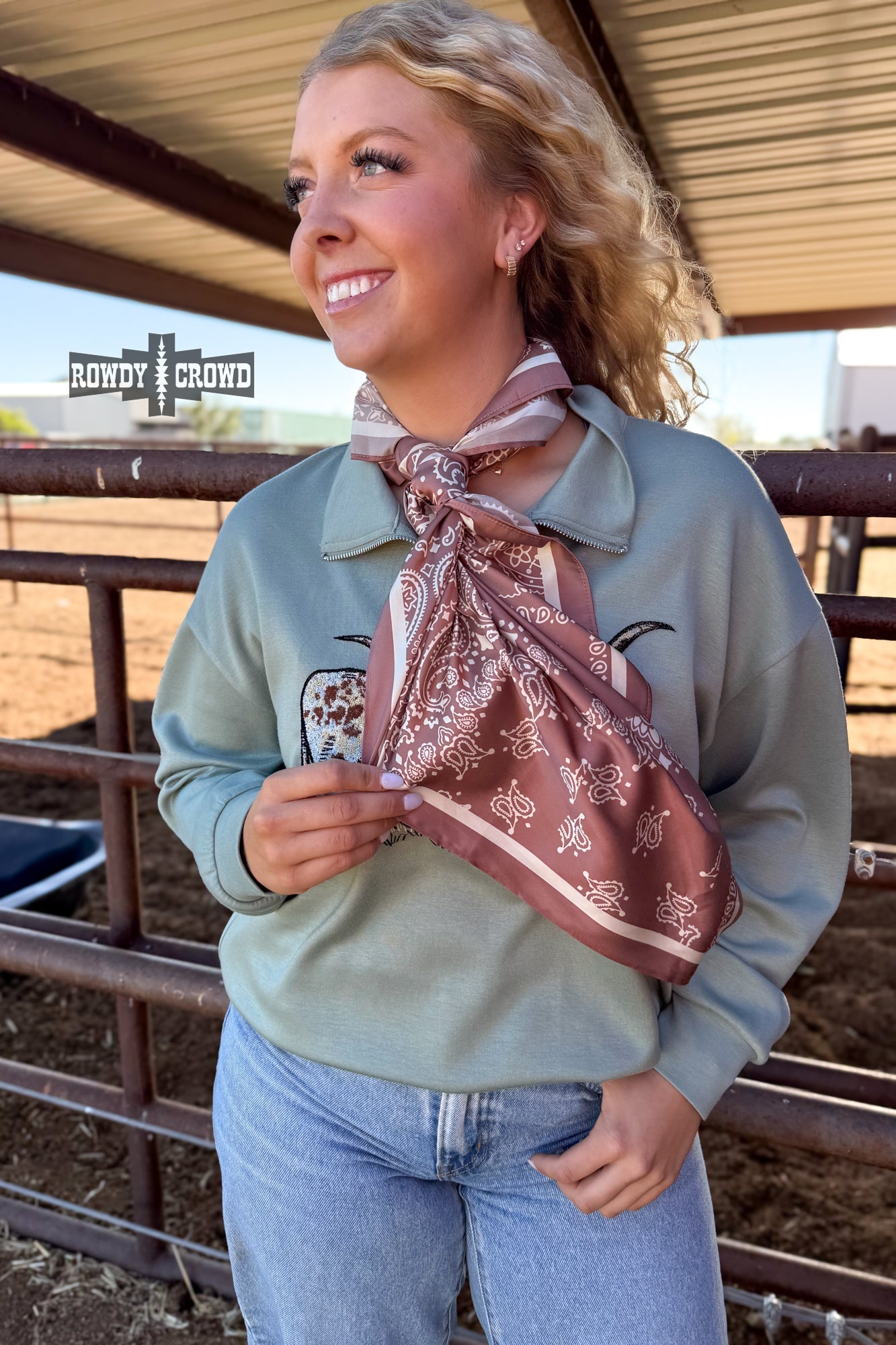 DS MOCHA Paisley Creek Wild Rag by Rowdy Crowd Clothing - product image 2
