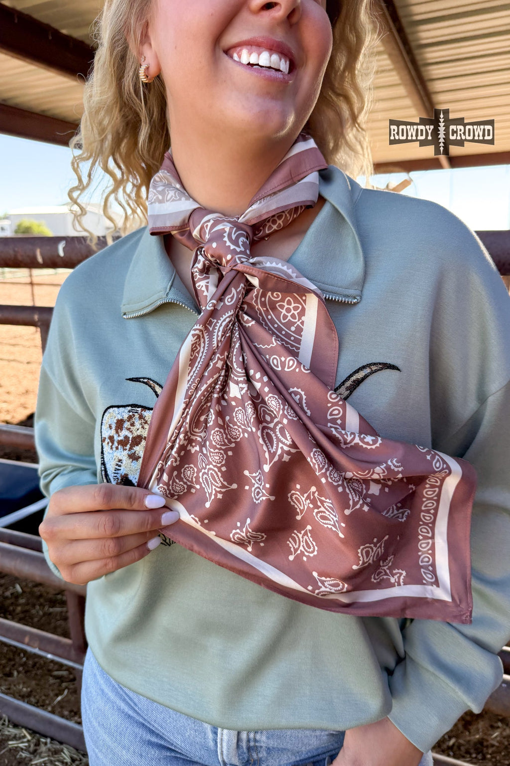DS MOCHA Paisley Creek Wild Rag by Rowdy Crowd Clothing - product image 3