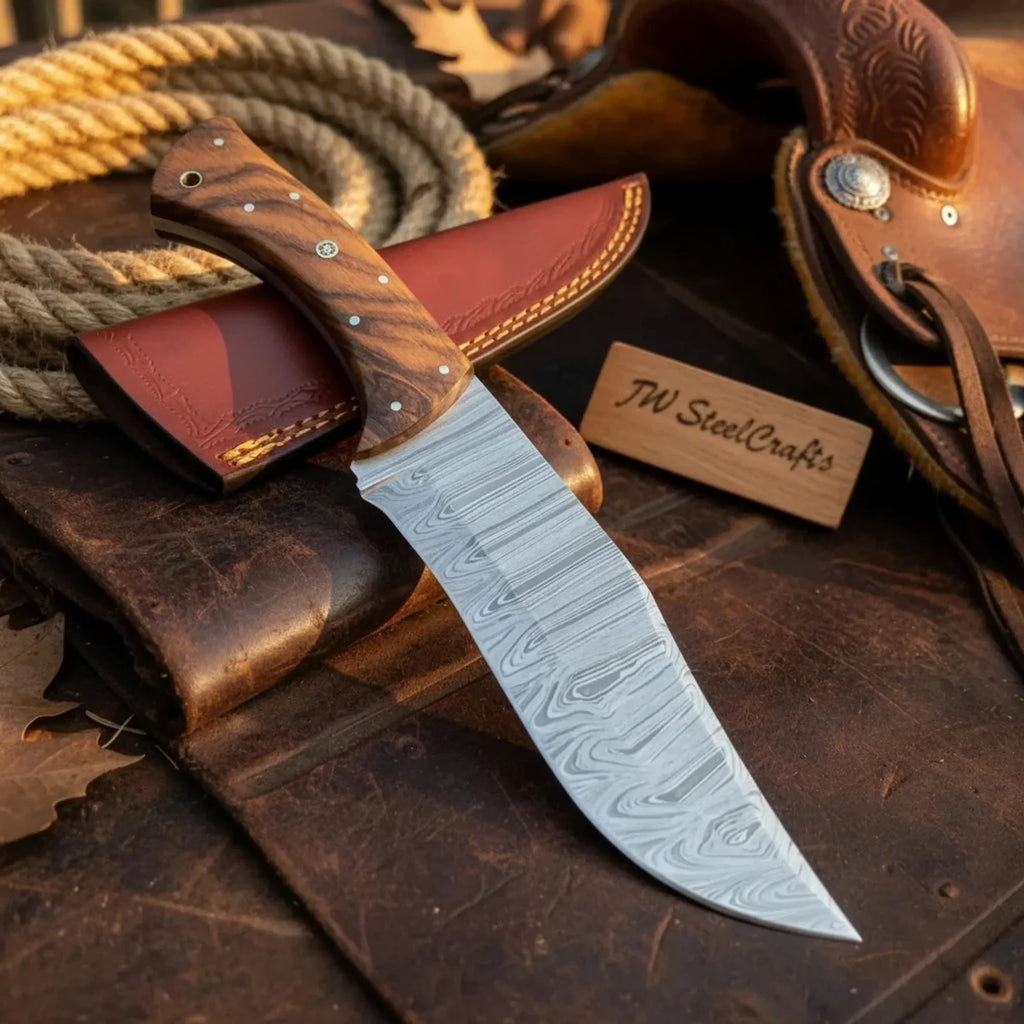 Professional Carving Knife 6 Inch Blade Wooden Handle Tool
