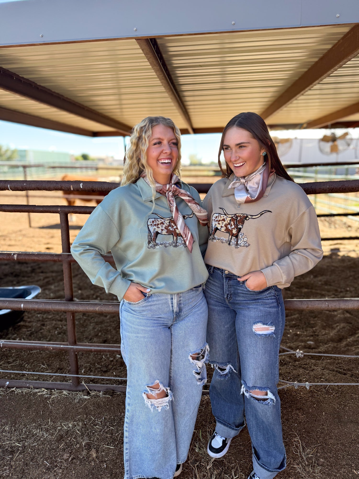 DS TAN Lomita Longhorn Pullover by Rowdy Crowd Clothing - product image 6
