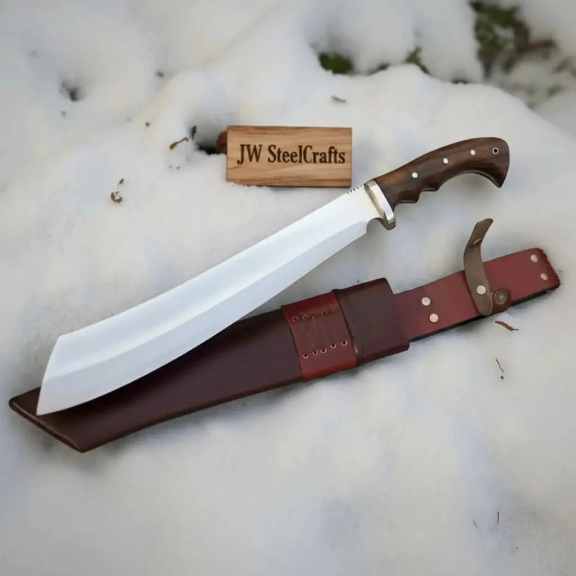 Handmade Survival Bowie Knife 11-Inch High Carbon Steel Blade