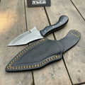 Handmade Tanto Hunting Knife with Black Micarta Handle