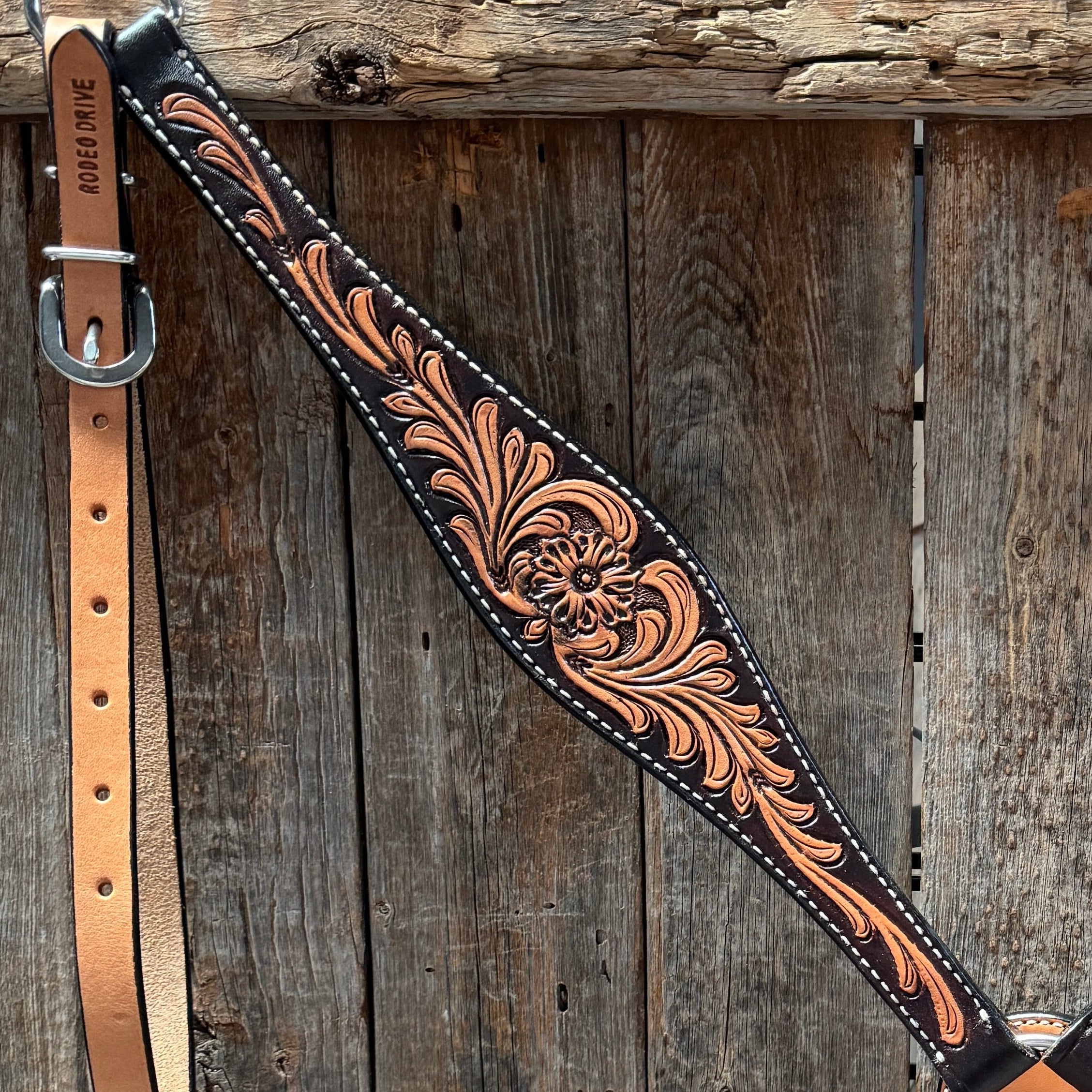 Two Tone Floral Breastcollar #56381 — view 2