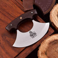 Handmade Ulu Chopper Knife — High Polished Stainless Steel Blade