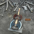 Handcrafted Double-Head Decorative Axe with Wooden Handle – JW SteelCrafts