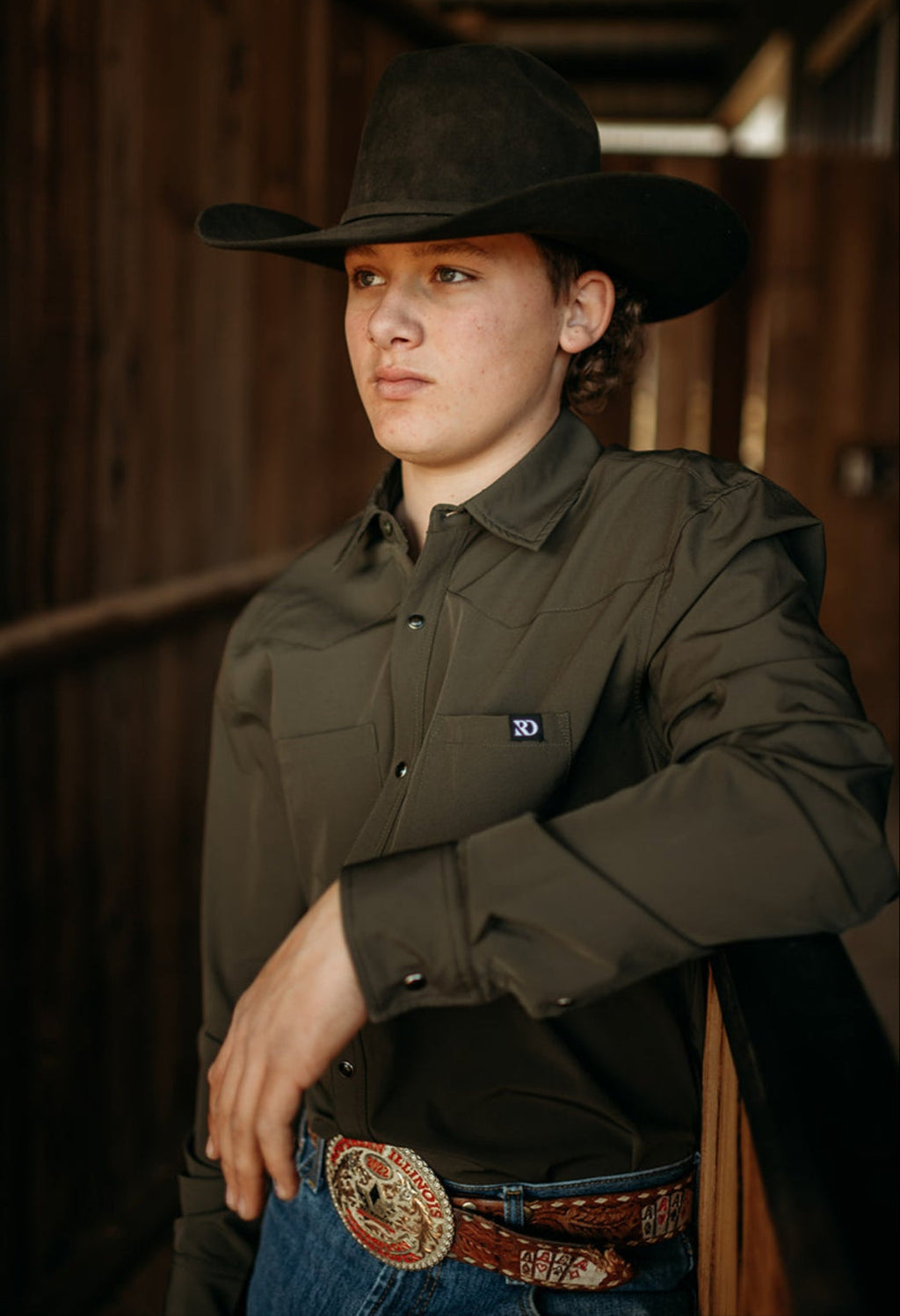 Olive Men's Breeze Performance Shirt