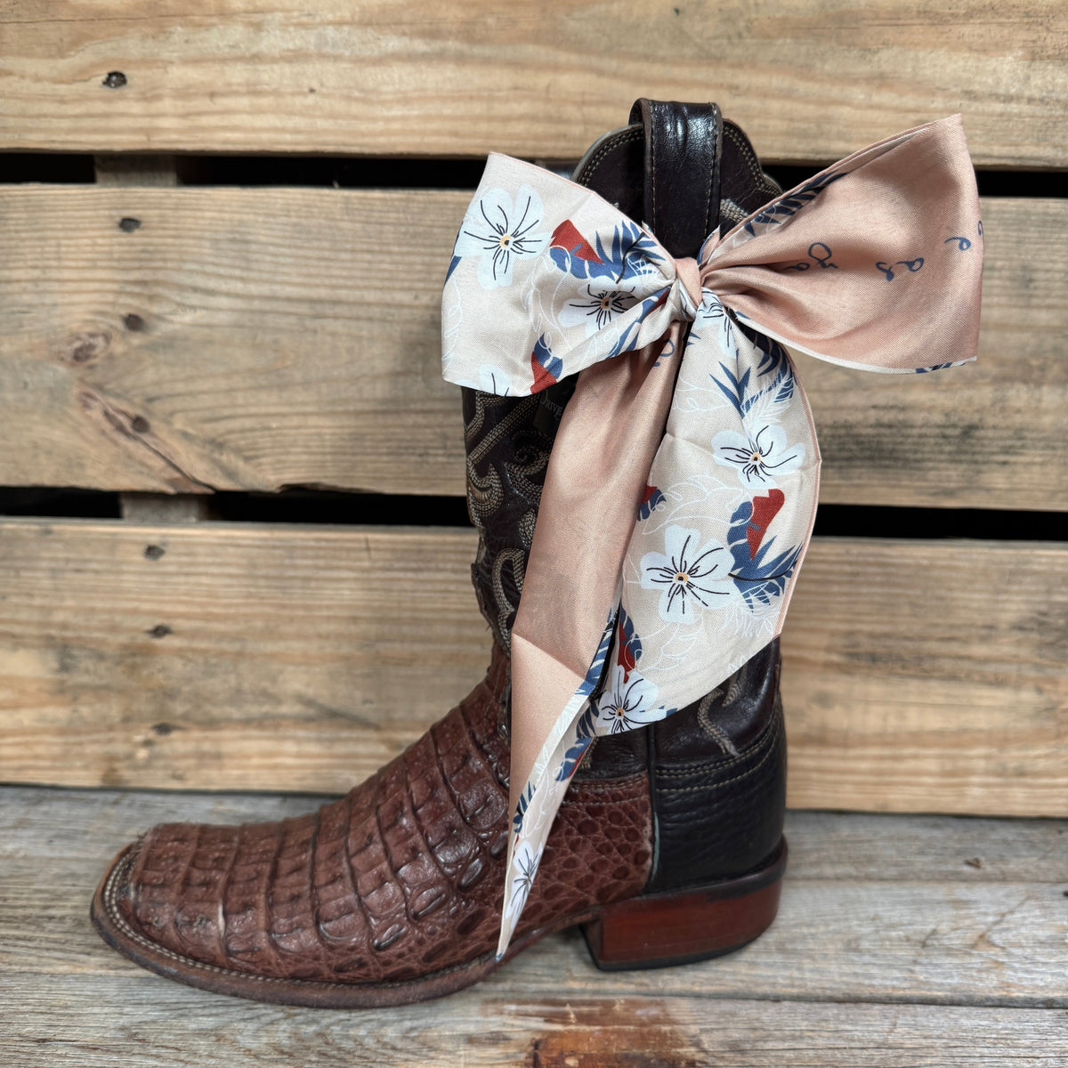 Tan Western Skinny Mini Wild Rag Scarf / Cowgirl Necktie  #TW121
