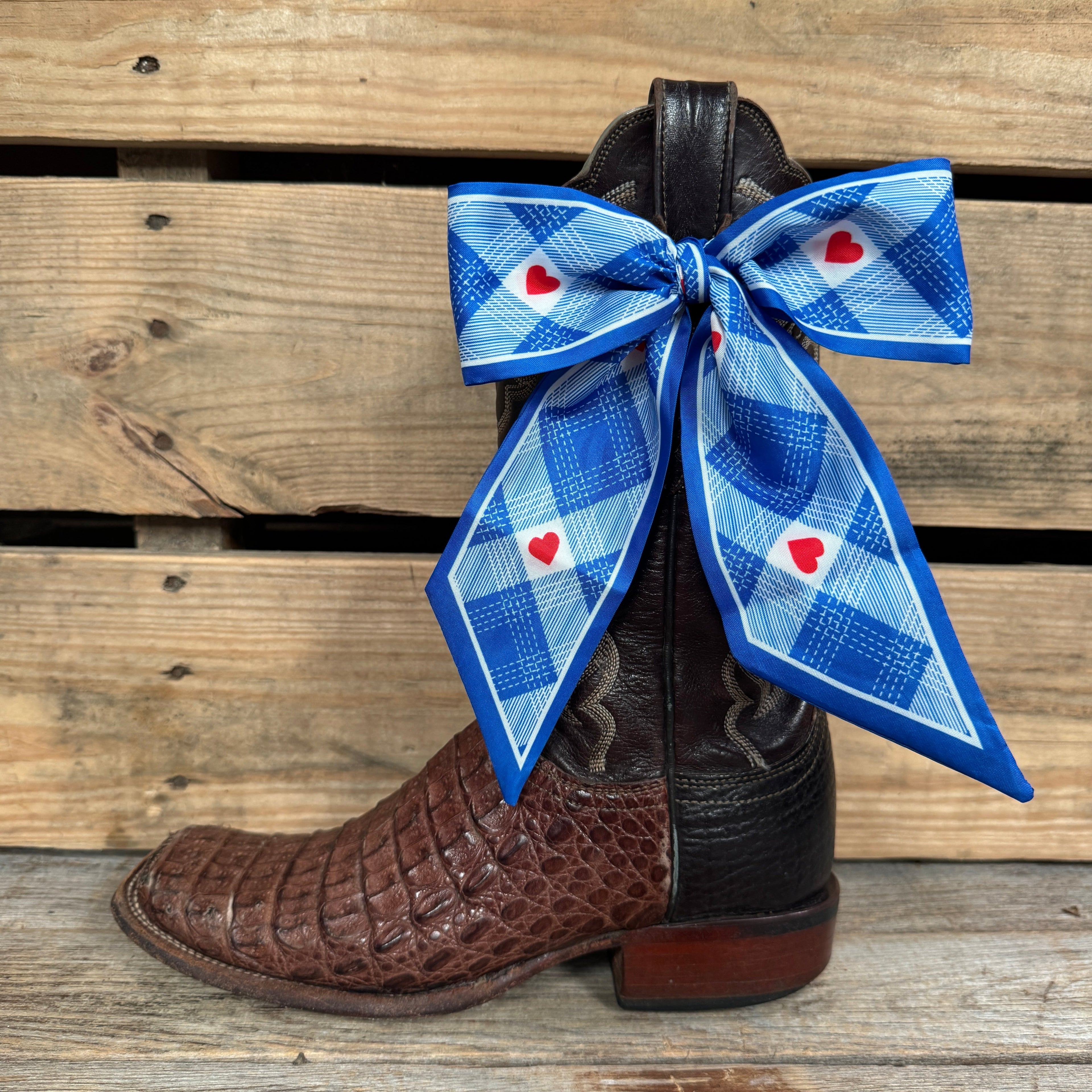 Blue Western Skinny Mini Wild Rag Scarf / Cowgirl Necktie  #TW126