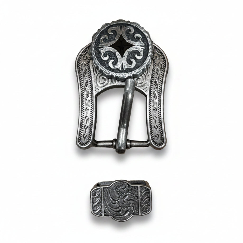 Black Diamond Antique Silver Western Concho W213 — view 5