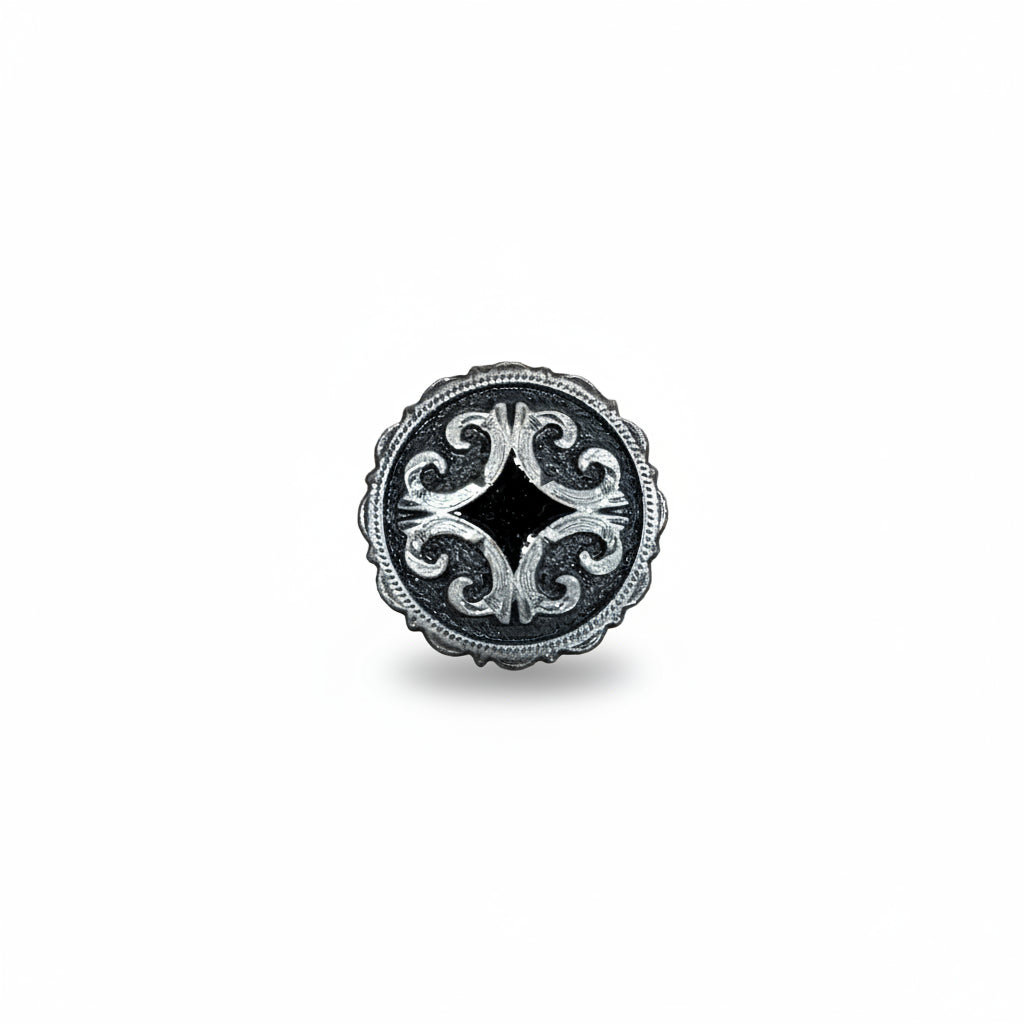 Black Diamond Antique Silver Western Concho W213 — view 3