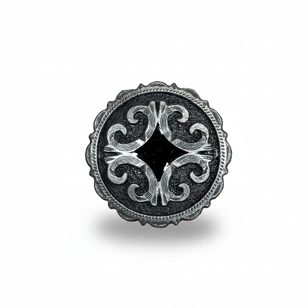 Black Diamond Antique Silver Western Concho W213 — view 2