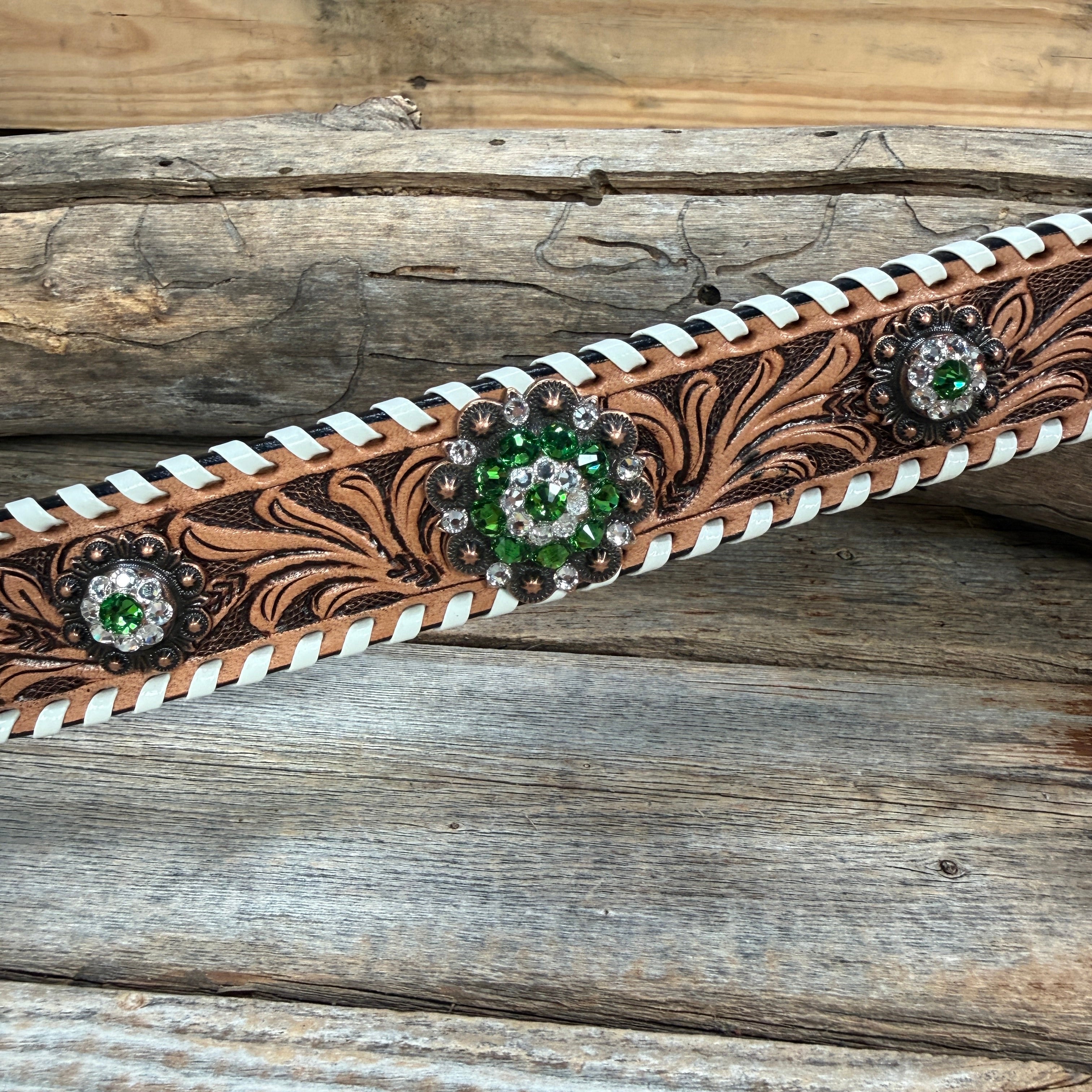 Light Oil Whipstitch Wither Strap #WS121 — view 2