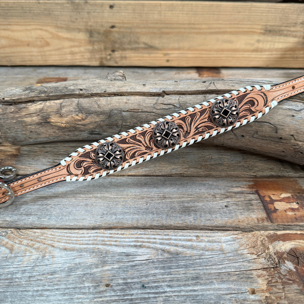 Light Oil Whipstitch Wither Strap #WS118