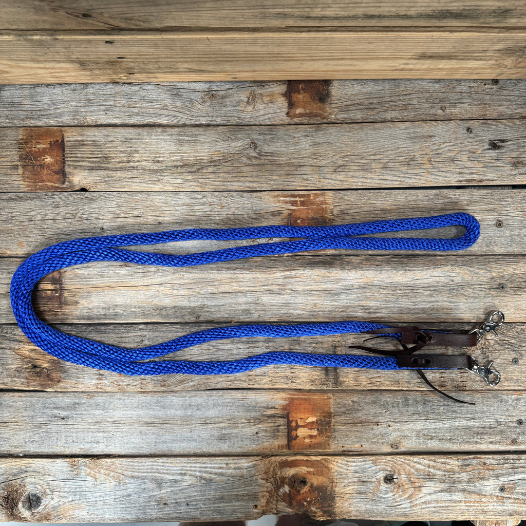 Cobalt Nylon Barrel Racing Reins #NR102 — view 2