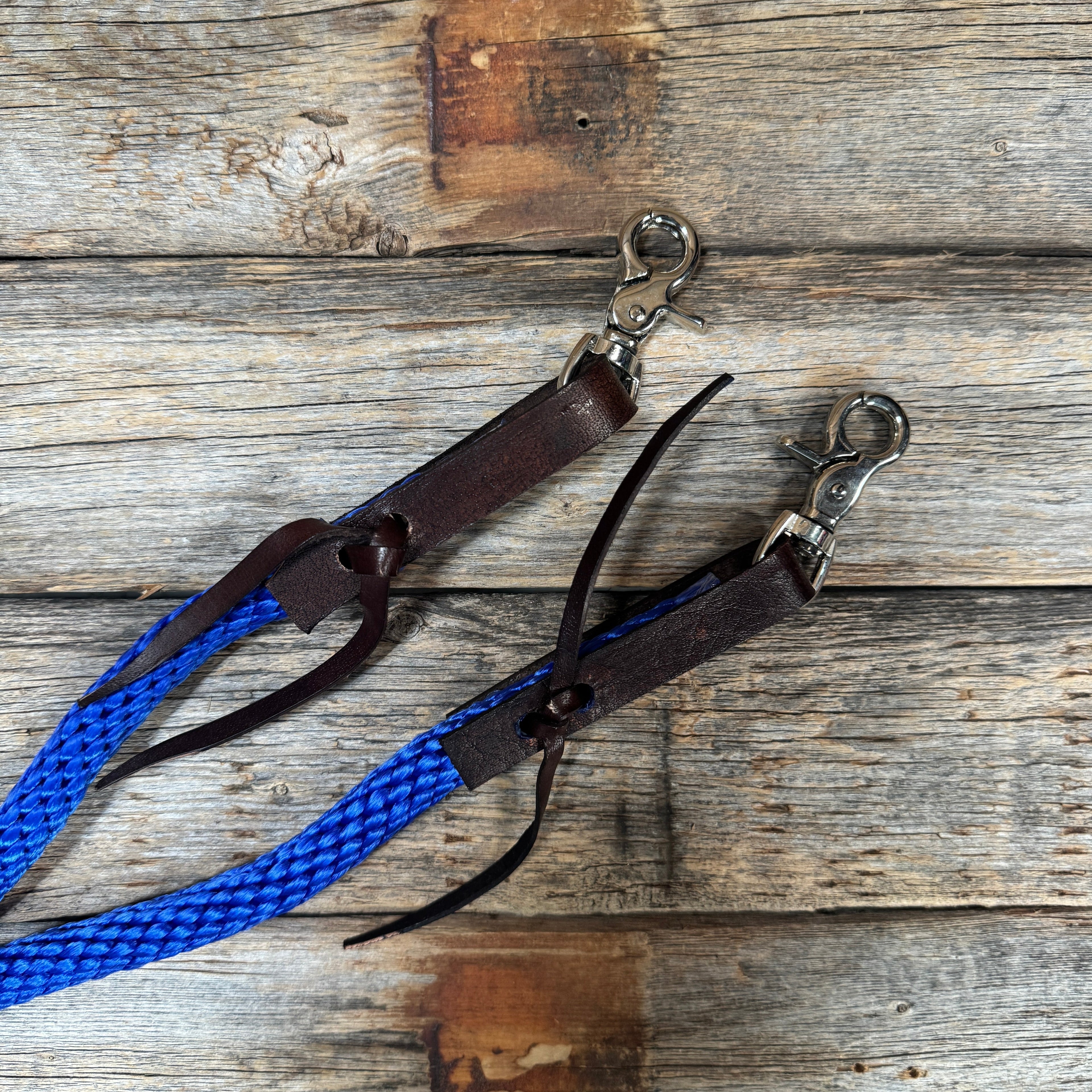 Cobalt Nylon Barrel Racing Reins #NR102 — view 3