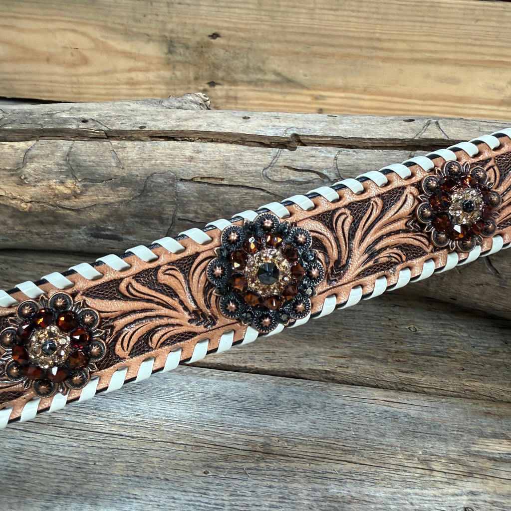 Light Oil Whipstitch Wither Strap #WS122 — view 2