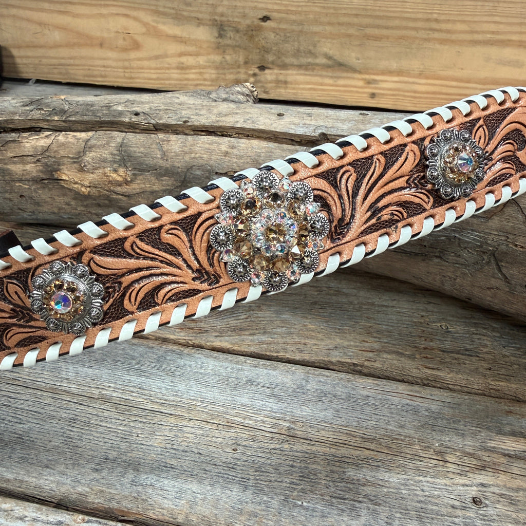 Light Oil Whipstitch Wither Strap #WS123 — view 2