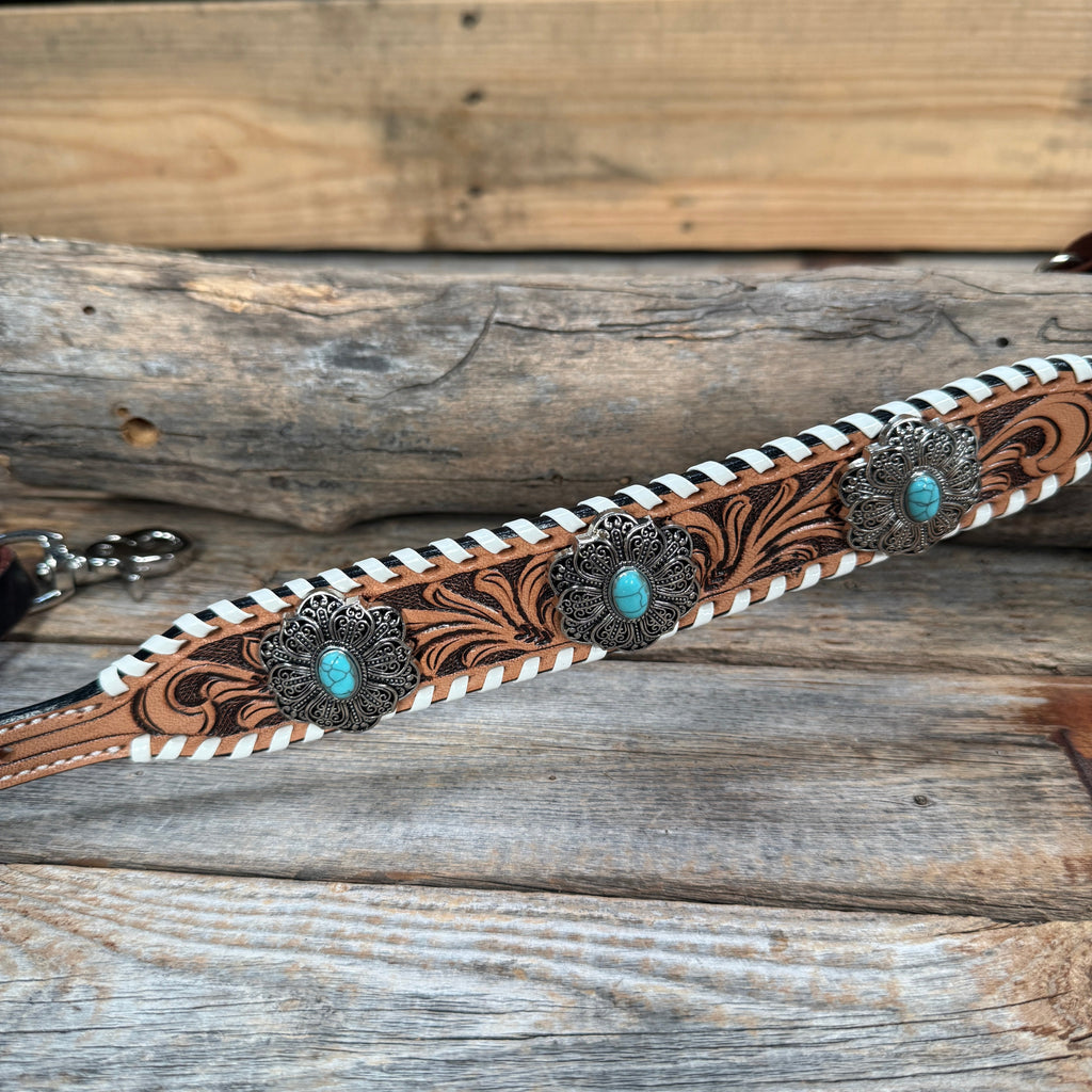 Light Oil Whipstitch Wither Strap #WS119