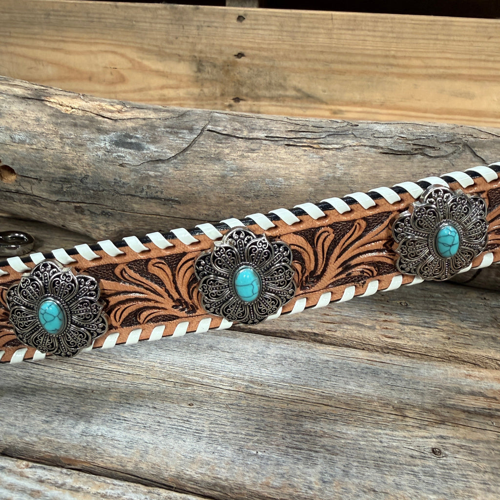Light Oil Whipstitch Wither Strap #WS119 — view 2