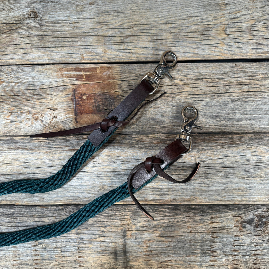 Emerald Nylon Barrel Racing Reins #NR106 — view 3