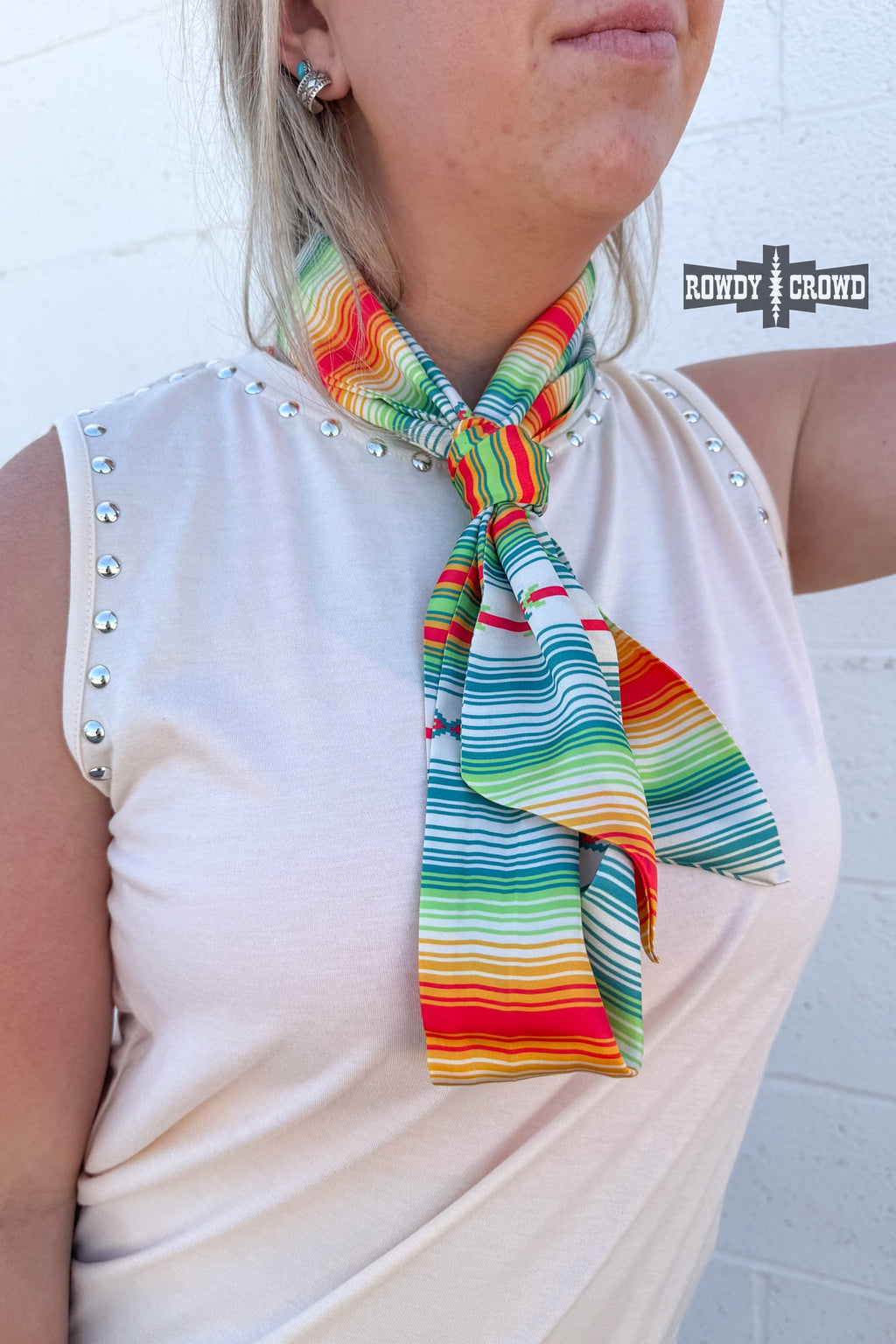 DS Good Vibes Long Scarf by Rowdy Crowd Clothing - product image 2