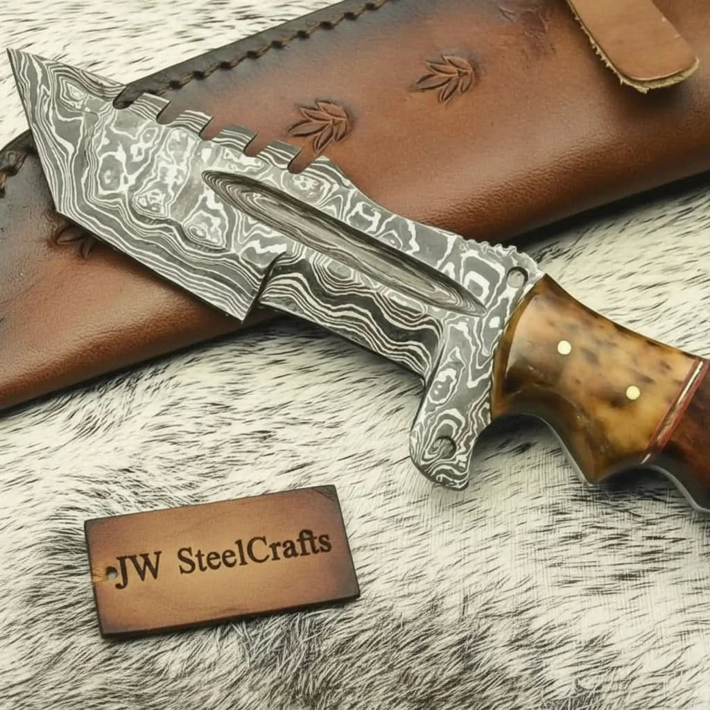 Custom Handmade HUNTING TRACKER Tactical Hunter Blade Survival