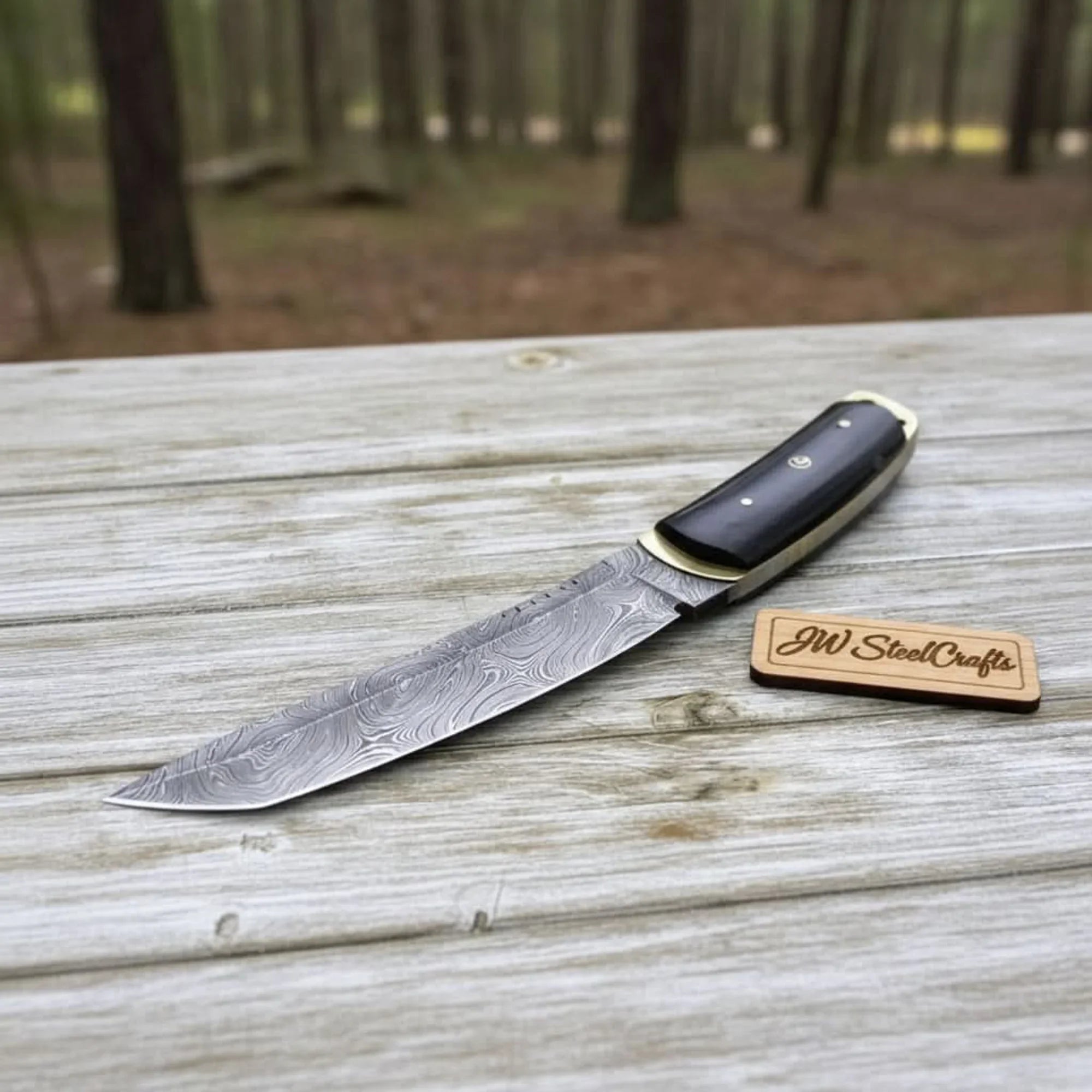 Custom tactical Tanto knife, damascus knife, Tanto